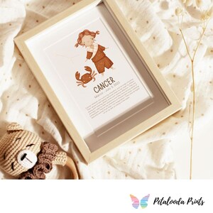Personalised Nursery Wall Art - Kids Zodiac Print- Gemini Constellation ...