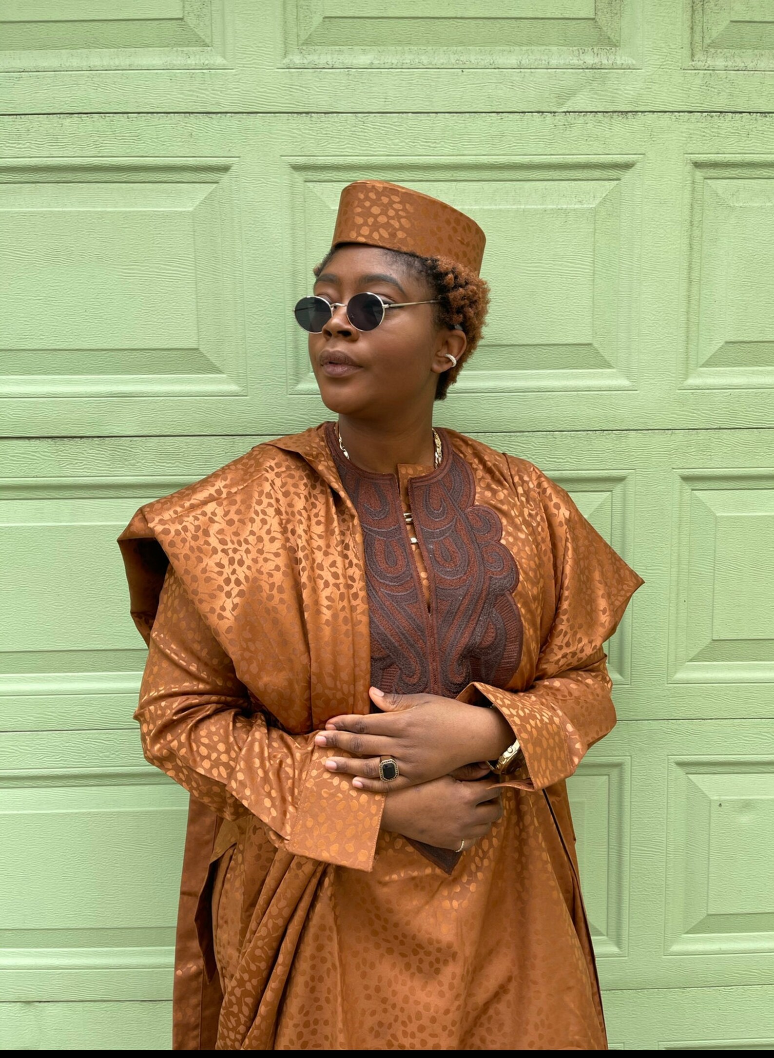 African Nigerian Tribal Robe Agbada Babariga Full Set Etsy