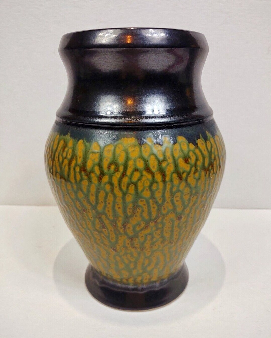 Rare Don Drumm Studios Gallery Stoneware Pottery Vase Brown Etsy