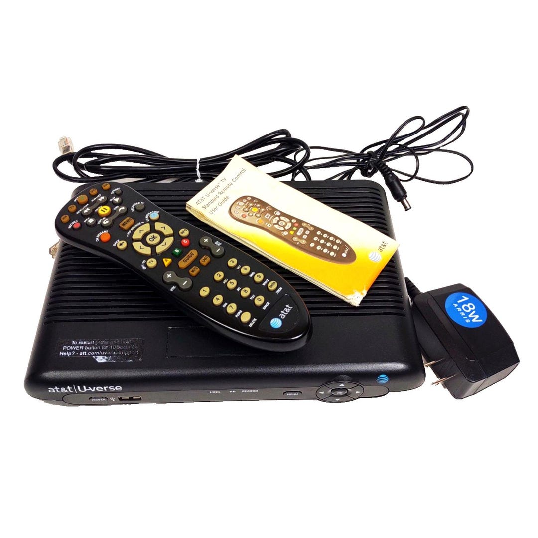 ATT Uverse Arris VIP2262 V2 HD DVR Receiver W Power Cord & Remote ...