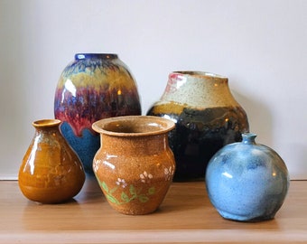 Studio Pottery Vases and Jugs- Make Your Selection