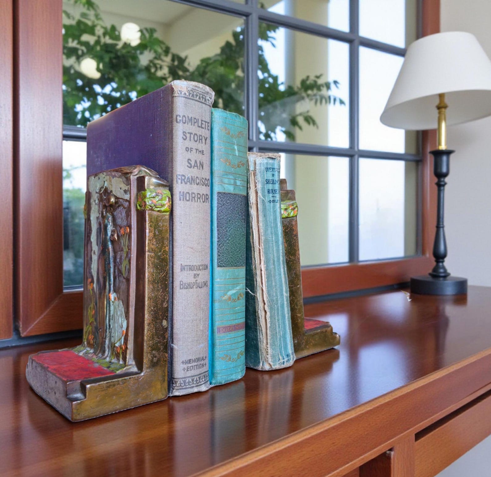Art Nouveau Bookends 