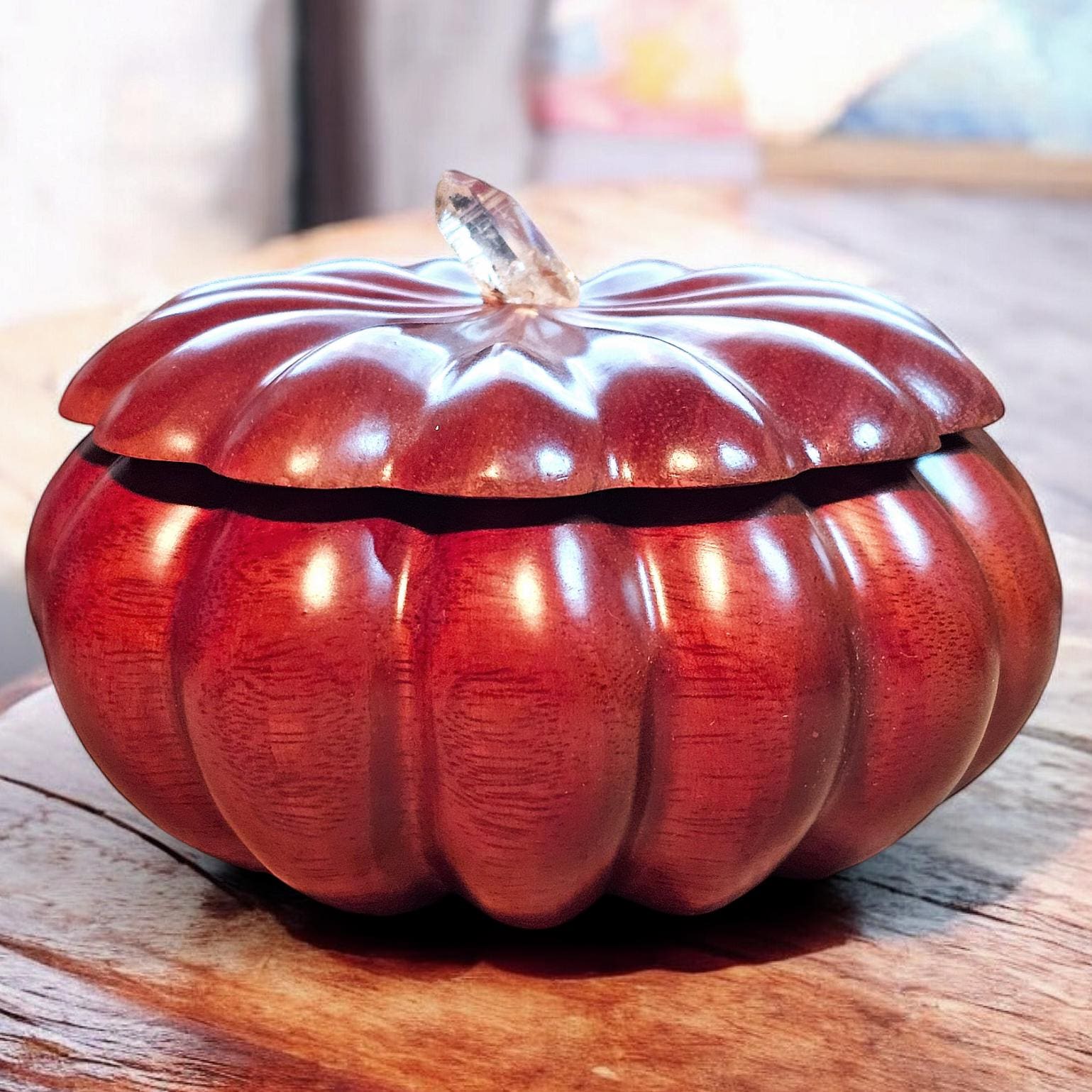 『木製　かぼちゃ』　蓋付小物入れ・オブジェ 木製 かぼちゃ』 蓋付小物入れ・オブジェ 木製 かぼちゃ』 蓋付小物