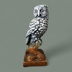 1970s Plaster Owl Statue