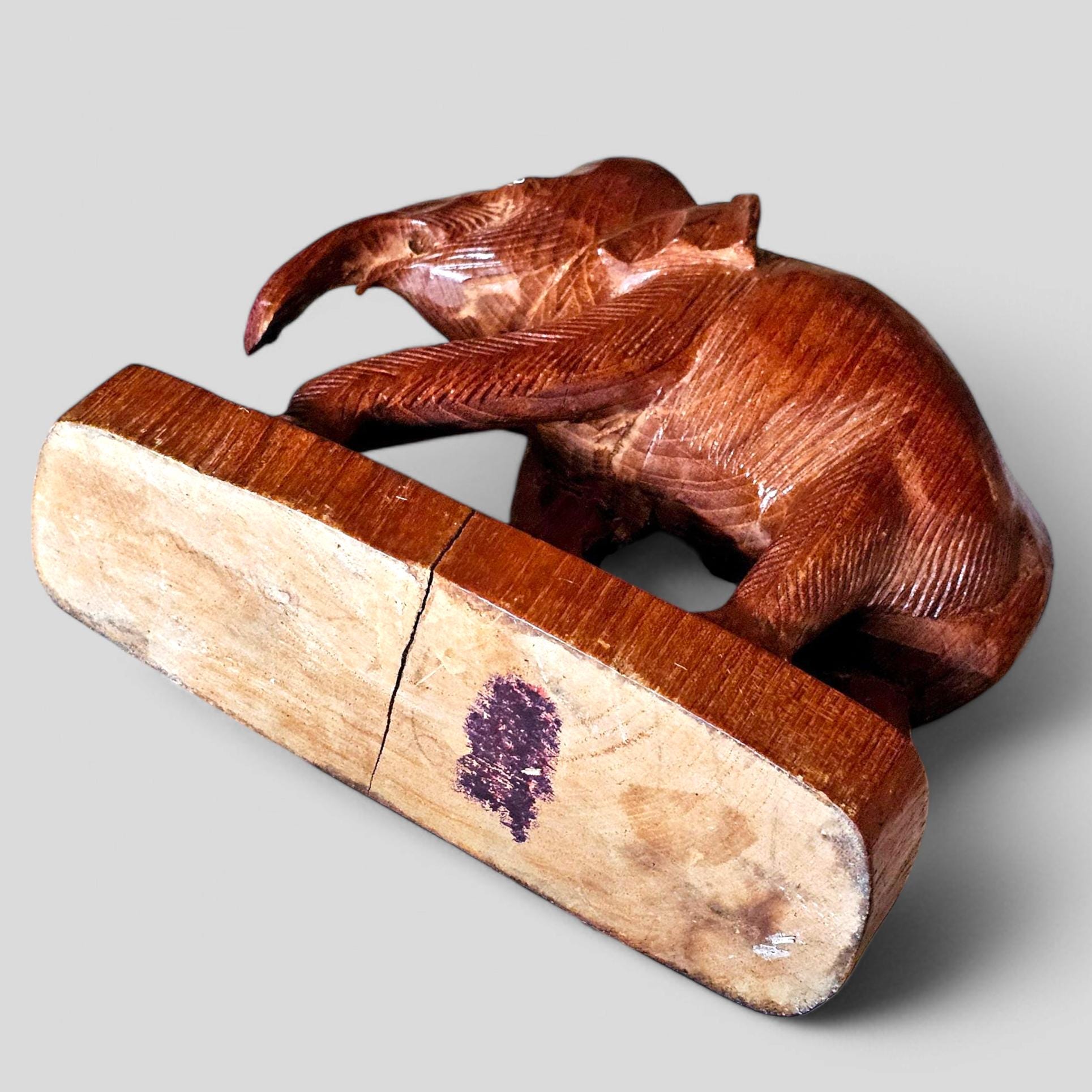 像の彫刻(木製) 木製の象の彫刻 - Etsy 日本