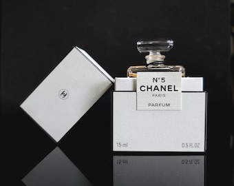 Chanel No 5 Parfum Extrait 15 ml 0.5 oz Boxed Pure Perfume Bottle Nearly Full