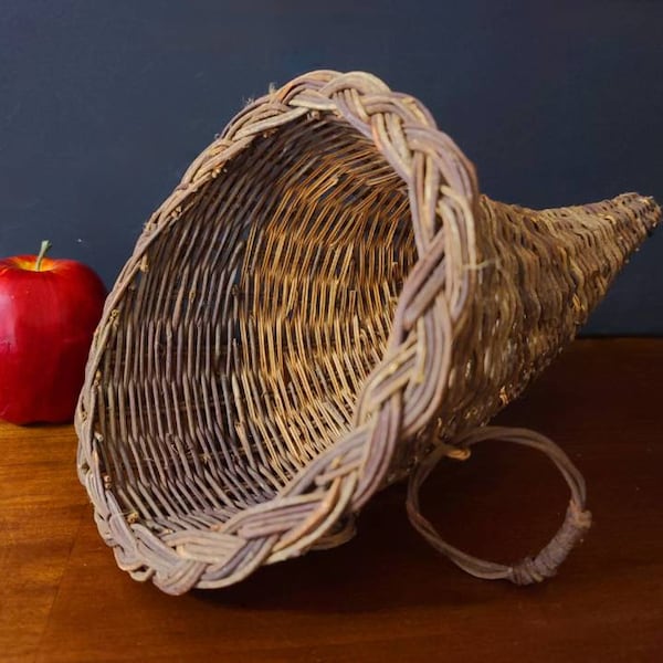 Cornucopia Basket Etsy