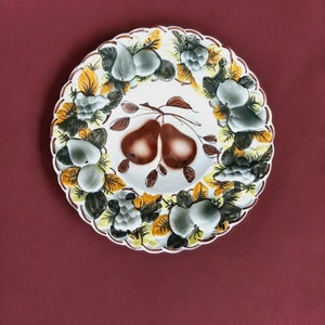 Italian Hand Painted Fruit Plate