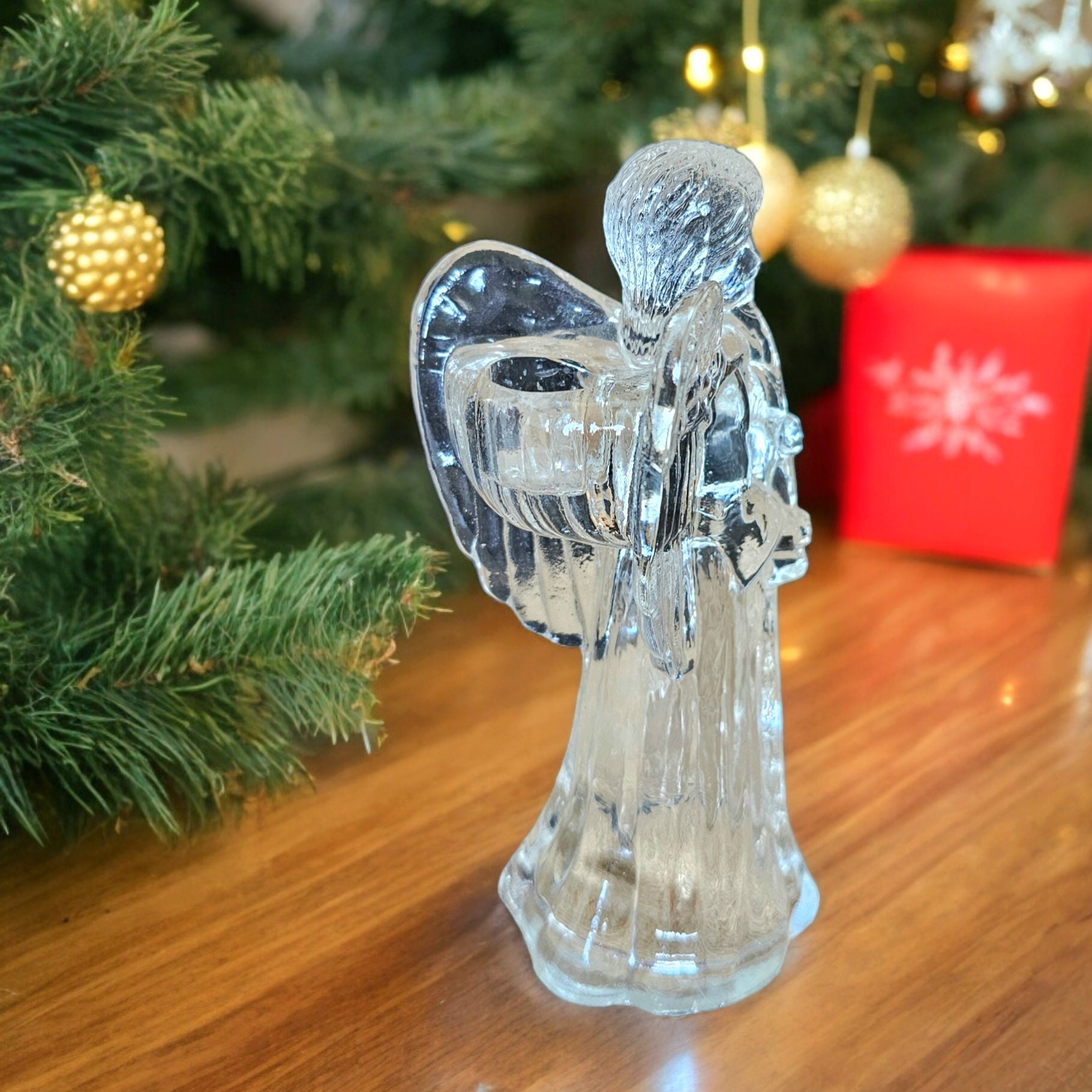 Crystal Angel Candle Holder