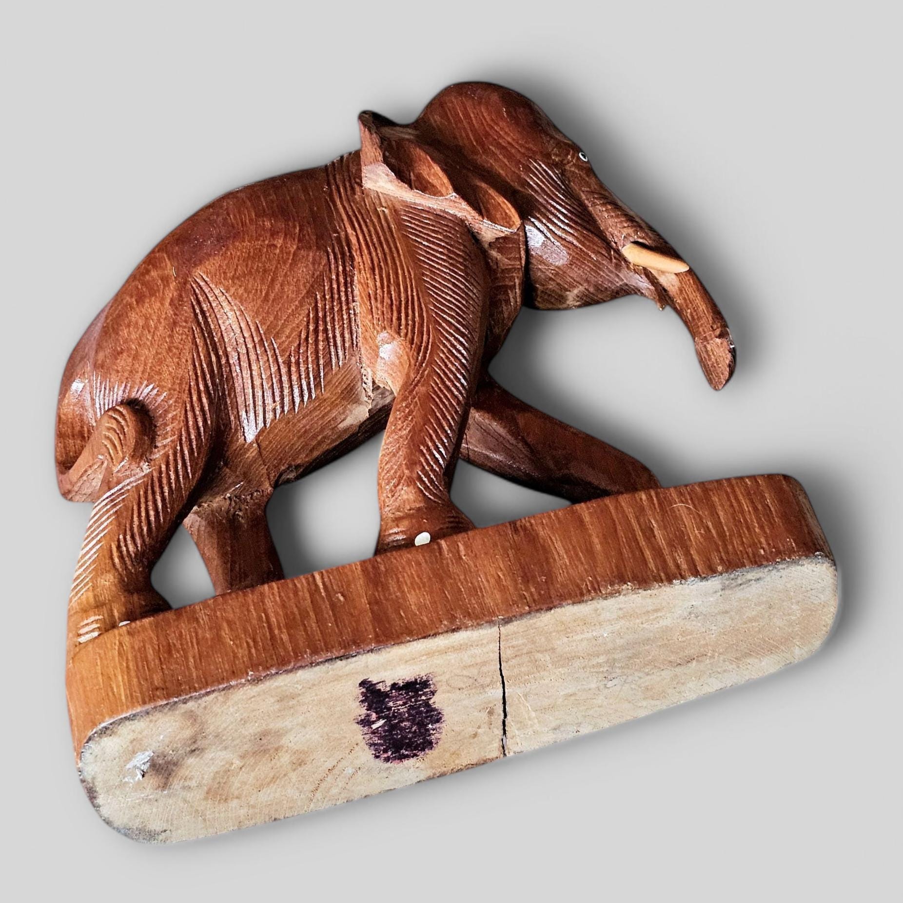 木製象の彫刻 木製の象の彫刻 - Etsy 日本