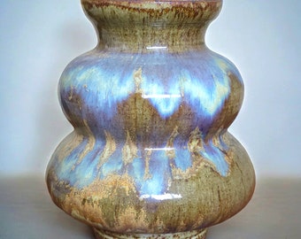 Vintage Studio Pottery Double Bubble Vase Handmade Artisan Pottery Stoneware SIGNED Woody 5