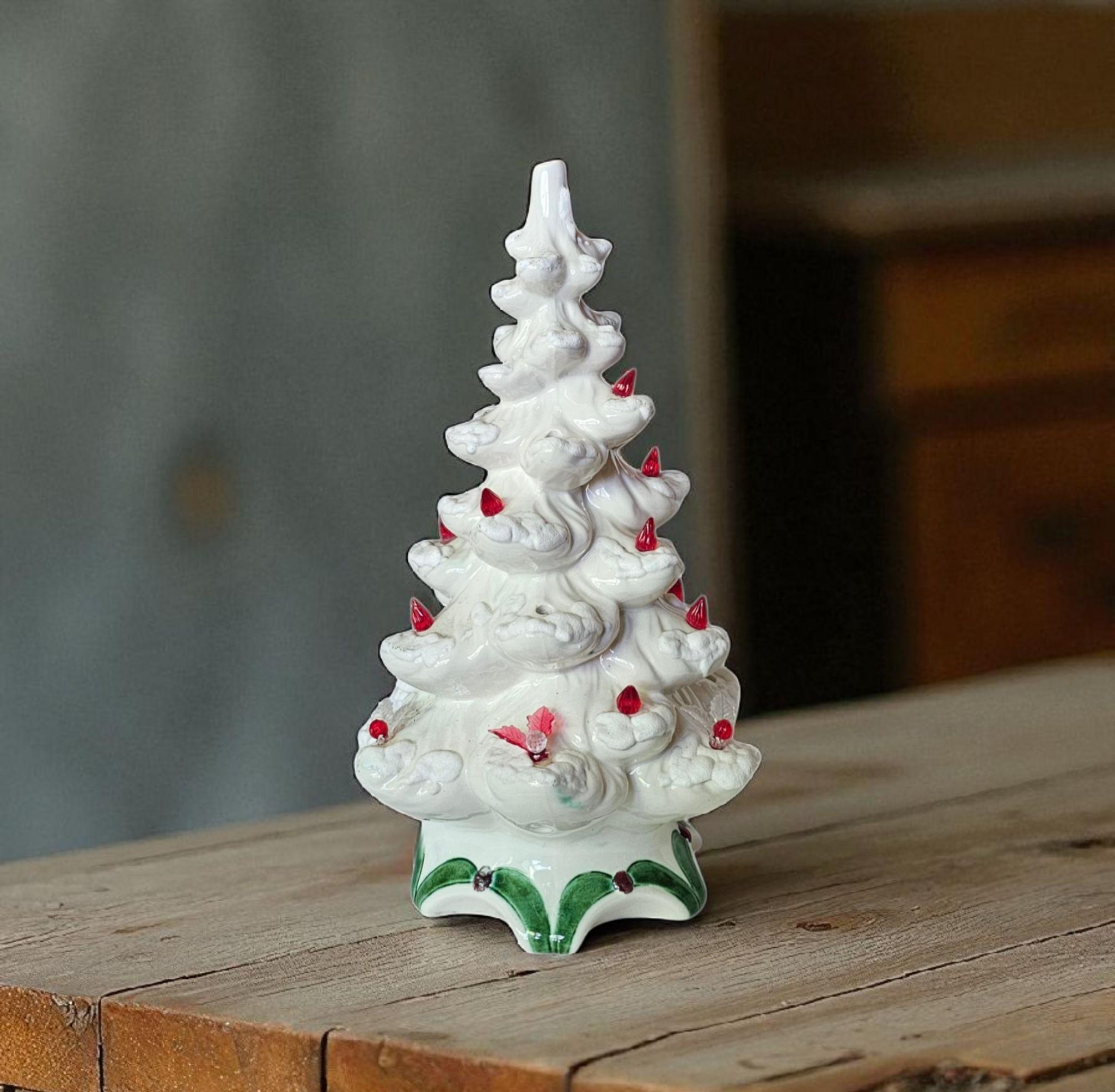 ヴィンテージホワイトセラミッククリスマスツリー：アトランティック