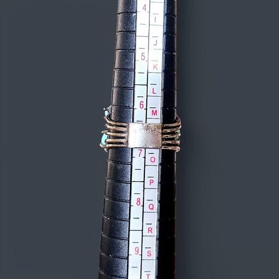 Turquoise + 925 Cluster Ring - image 8