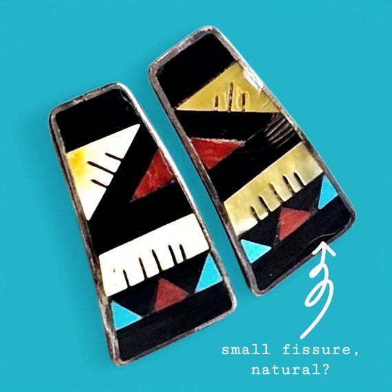 Signed Leander + Lisa Othole Zuni Multi Stone 925… - image 4