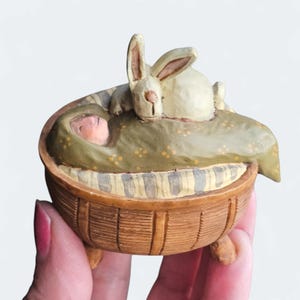 Nativity Baby Jesus and Bunny Vintage Williraye Studios Accessory Piece ...