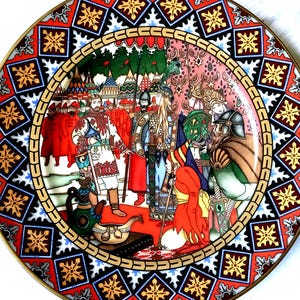 Russian Fairytales Porcelain Plate, Germany Villeroy + Boch