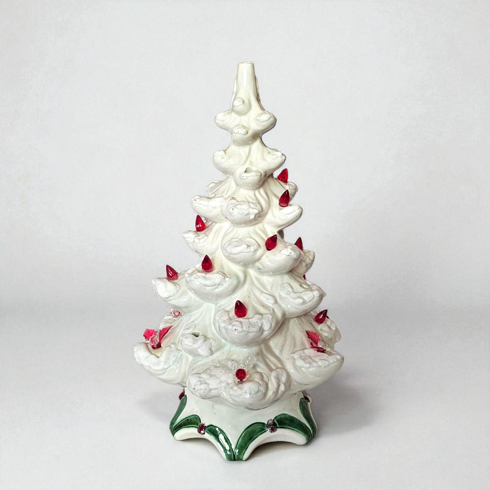 ヴィンテージホワイトセラミッククリスマスツリー：アトランティック