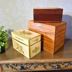 Vintage Index Card Sized Storage Boxes - Your Choice