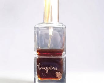 Vintage Pauline Trigère Perfume Spray Bottle 1973 Turtle Logo Half Full
