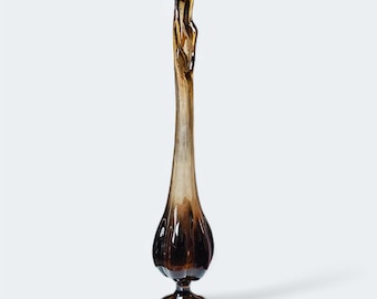 Tall 6-Petal Swung Vase, Viking Glass