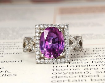 Vintage Art Deco Alexandrite Ring: 925 Sterling Silver, Color Change Gemstone Jewelry