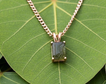 Ciondolo in moldavite grezza – Argento sterling 925, autentico gioiello in meteorite tectite ceco, regalo di Natale