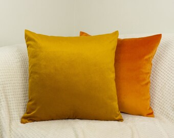rectangle mustard cushion