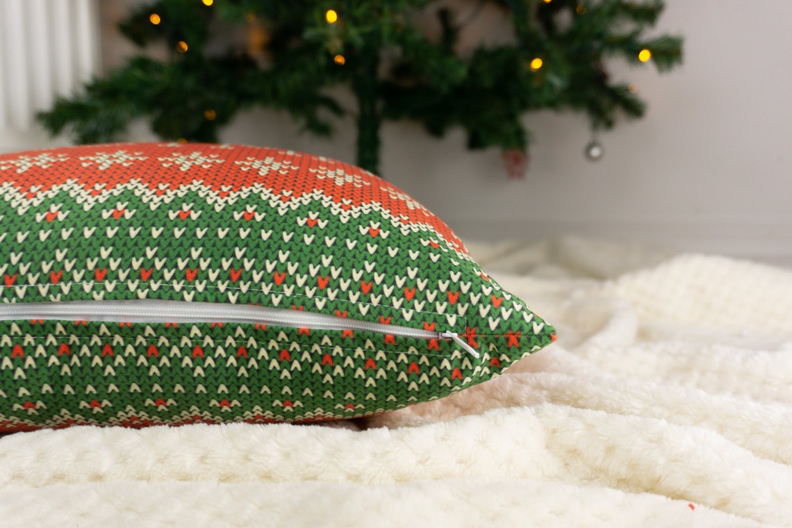 Christmas Cushion Cover Merry Christmas Cushion for Christmas Etsy