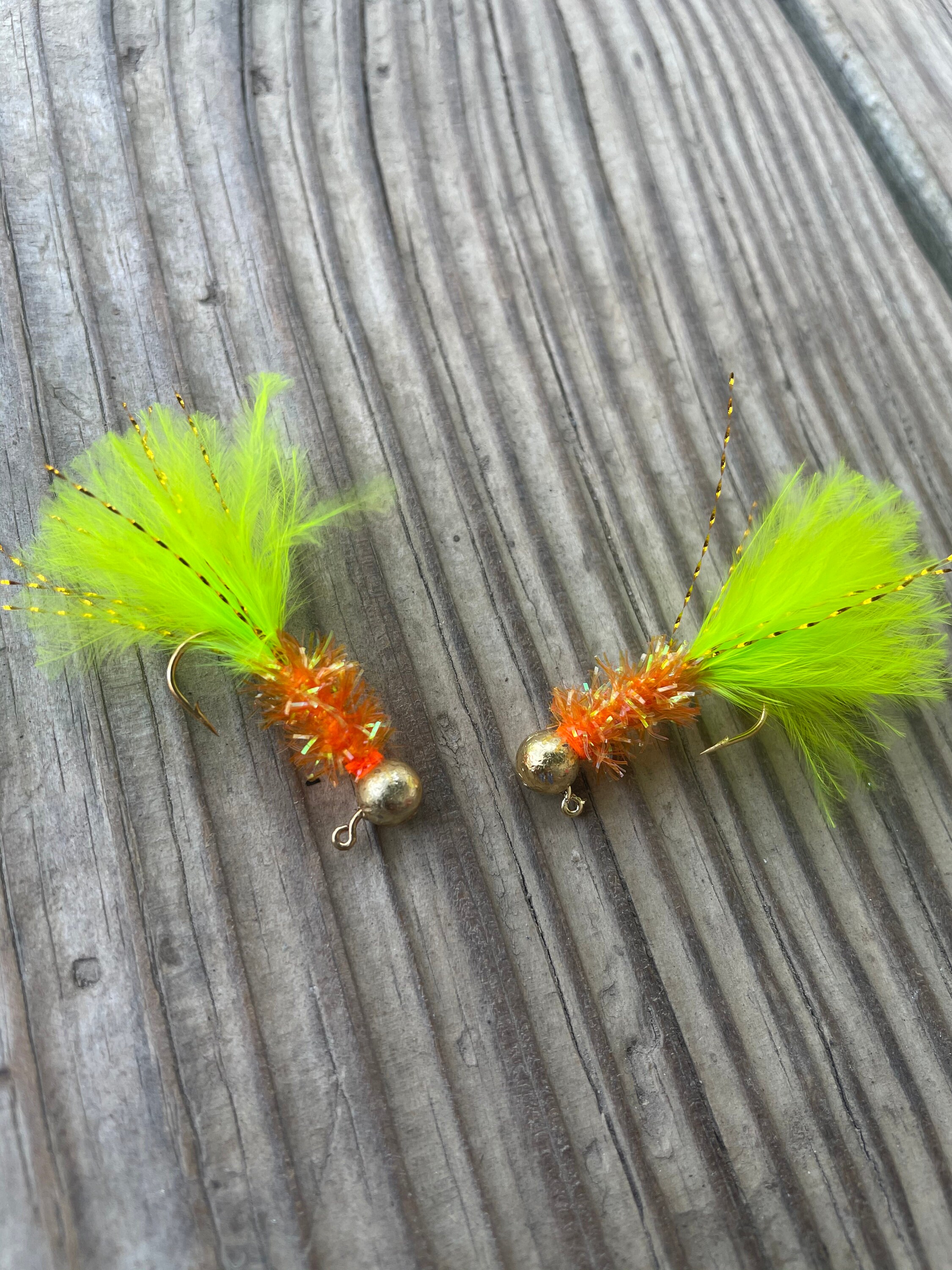 Custom hand tied crappie jig Starburst 2 pack Etsy