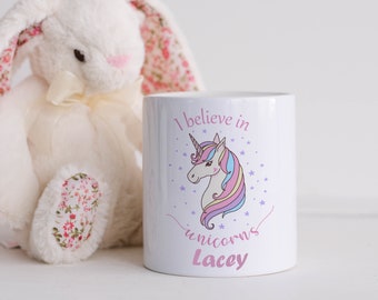 I Believe In Unicorns Money Box | Money Box | Personalised Money Box | Ceramic | Boy or Girl Gift | New Baby Gift | First Birthday