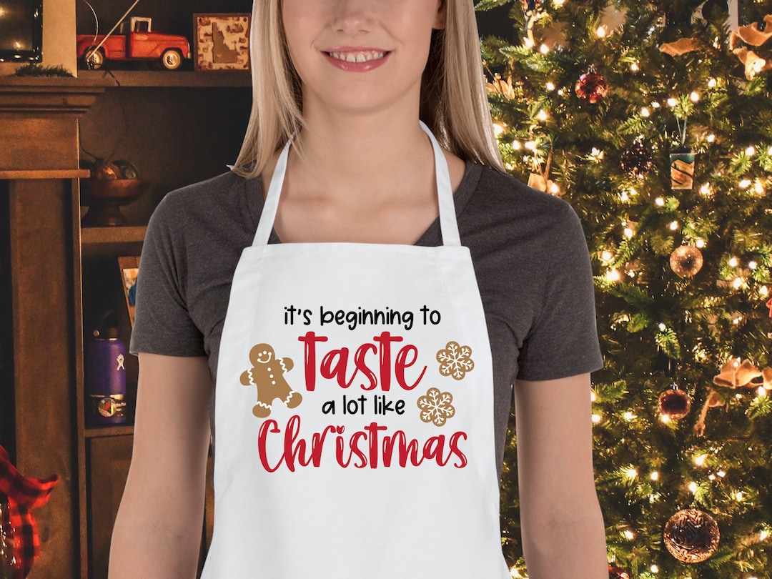 Fun Christmas Apron Funny Christmas Apron Kitchen Apron Cooking Gift