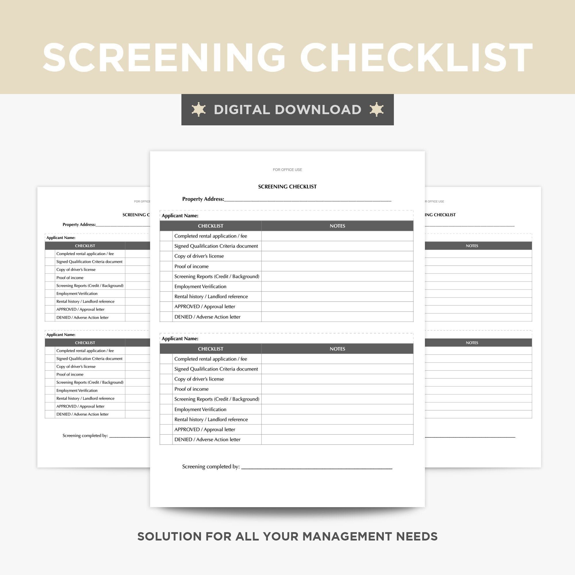 Rental Application Screening Checklist Real Estate Form Etsy Canada Rental Application Screening Checklist Real Estate Form Etsy Canada
