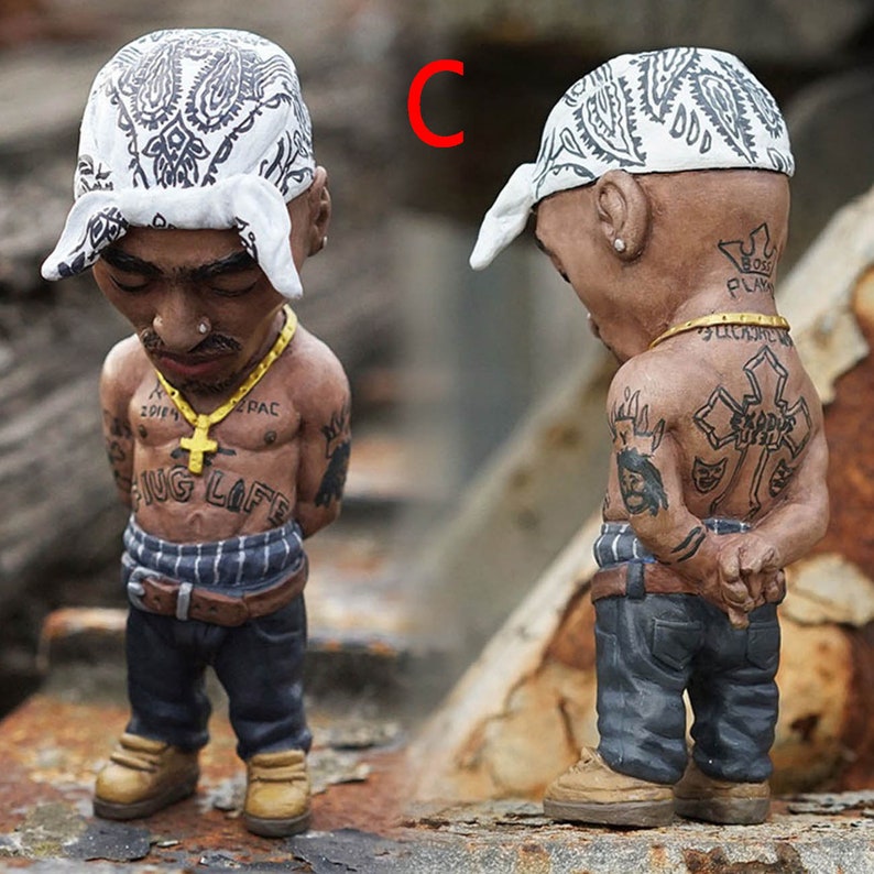 Rapper Star Statue Hip Hop Commemorative Sculptures Figurine Etsy