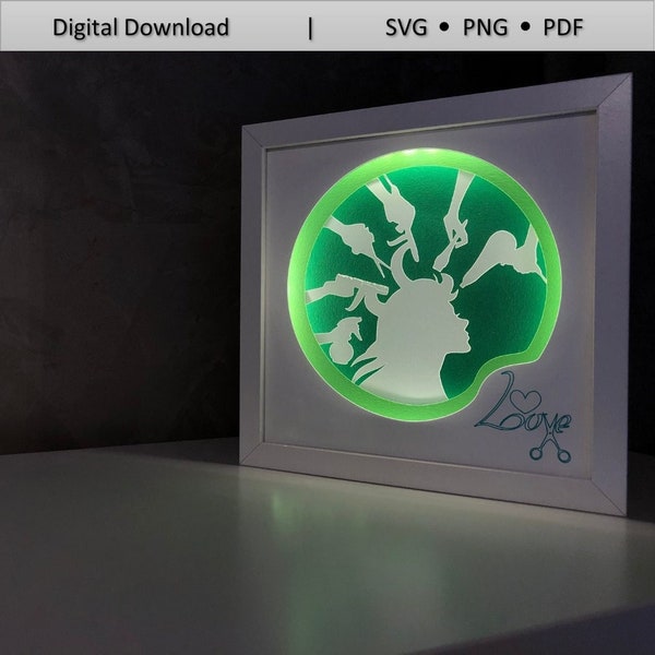 Shadow Box Hair Etsy