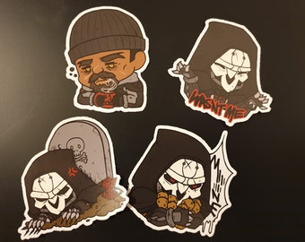Overwatch Reyes / Reaper Vinyl Matte Stickers 8x8cm