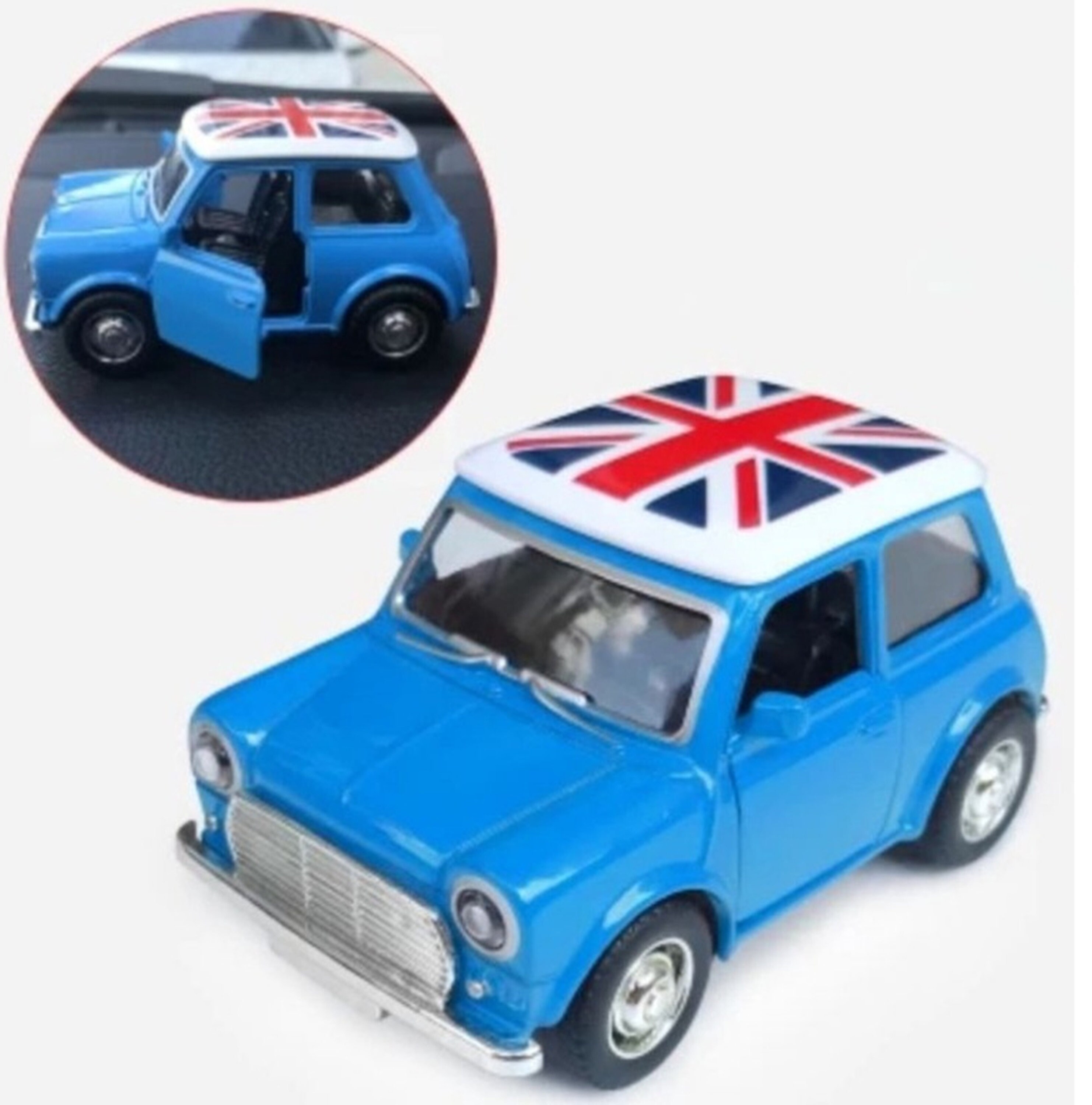 Blue Mini Cooper Classic Car