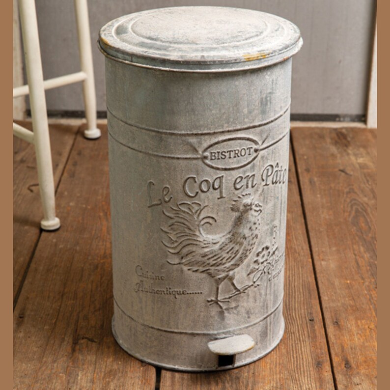 Trash Can Kitchen Trash Can Vintage Kitchen Trash Can 6 - Etsy
