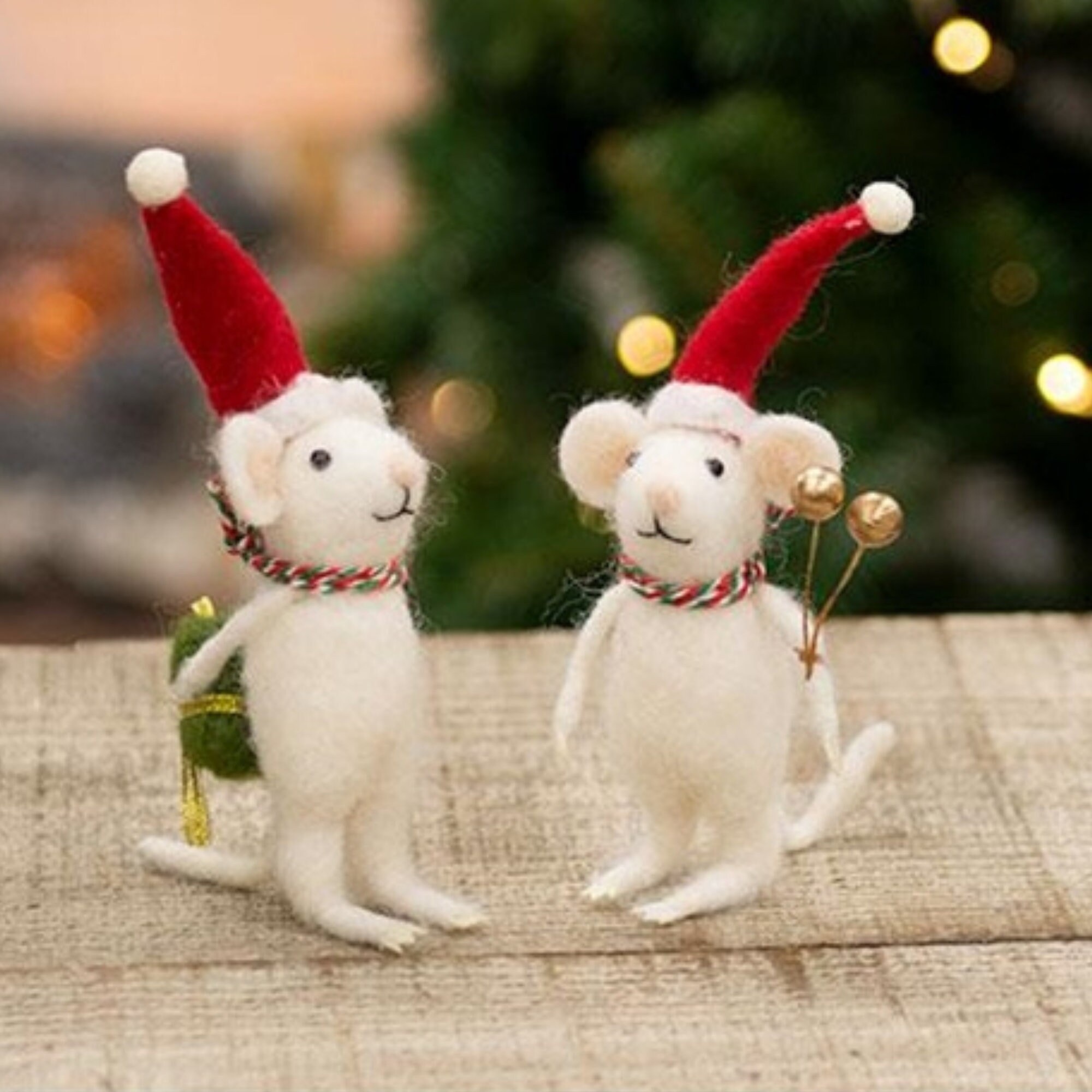 Wedding Mice Felt Ornaments