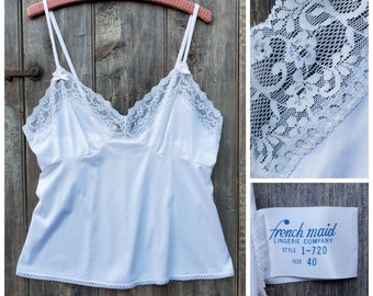 Vintage Lacy Volup Camisole by "French Maid"      Large