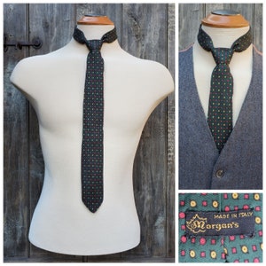 Vintage Silk Necktie in Loden Green