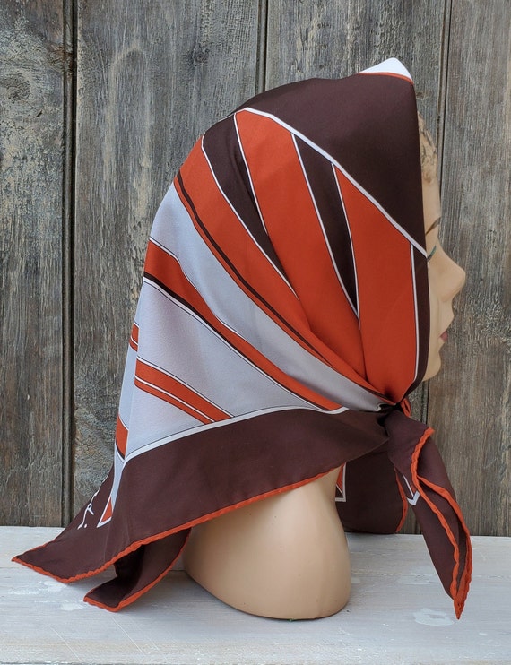 Marvelously Mod Graphic Scarf in Burnt Sienna by … - image 6