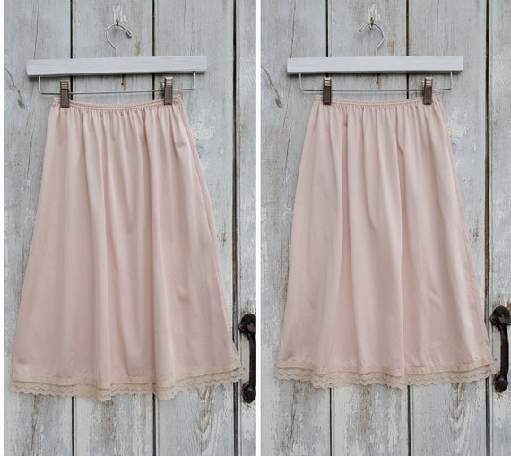 1970s "Ma Cherie" Cami and Slip Set in Peach Drea… - image 2