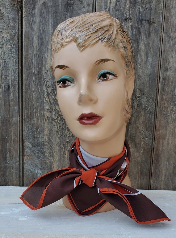Marvelously Mod Graphic Scarf in Burnt Sienna by … - image 8