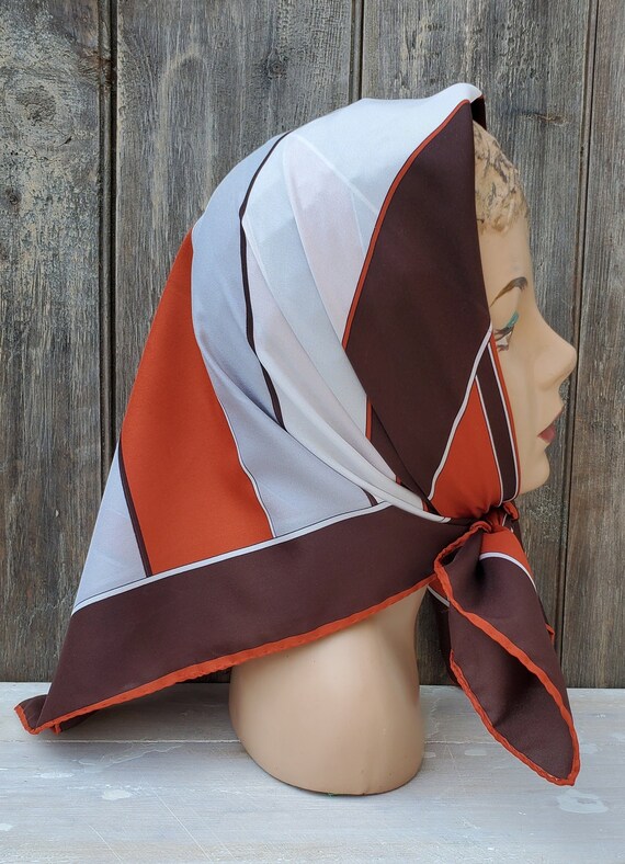 Marvelously Mod Graphic Scarf in Burnt Sienna by … - image 7