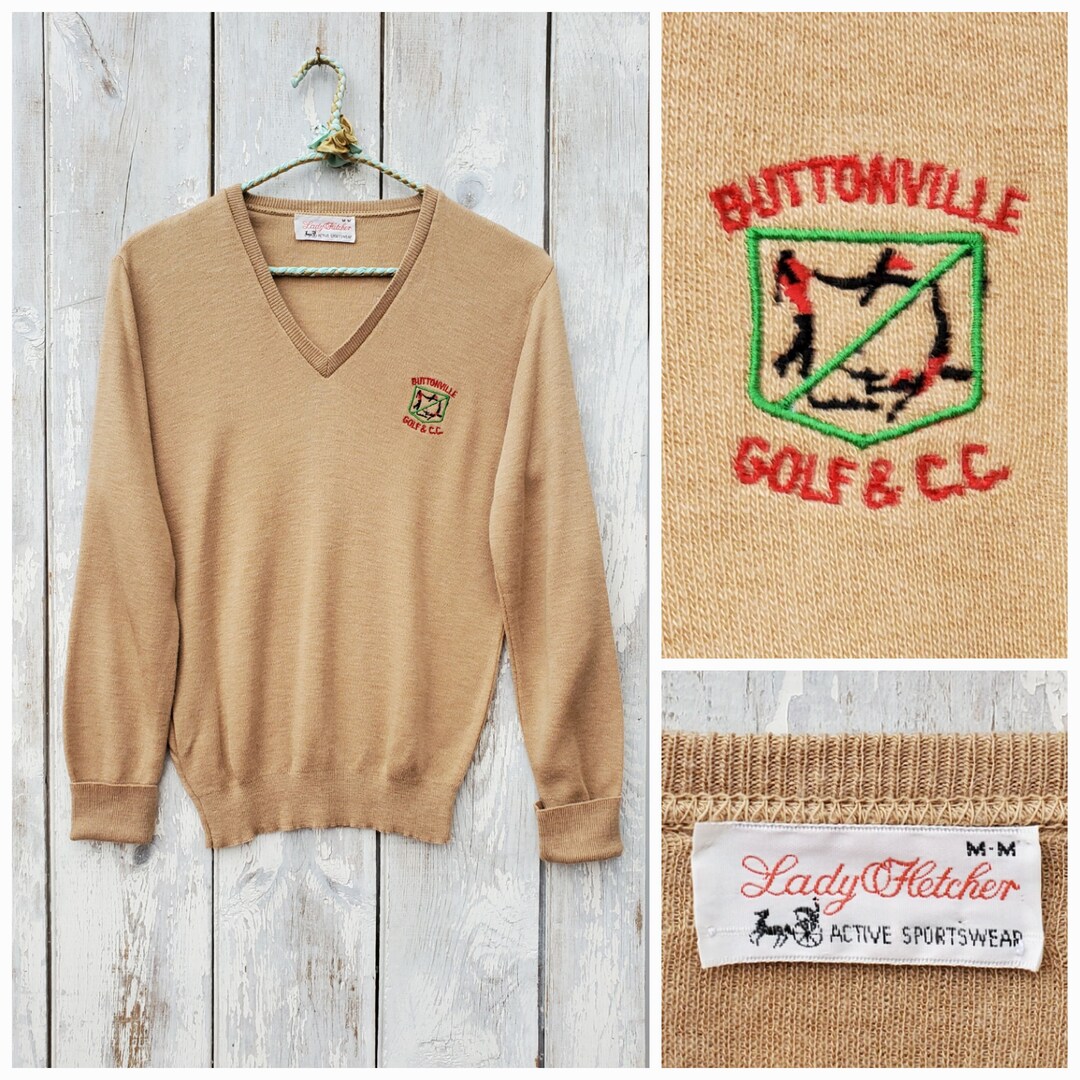 Vintage Country Club Sweater in Faun. Small/medium - Etsy