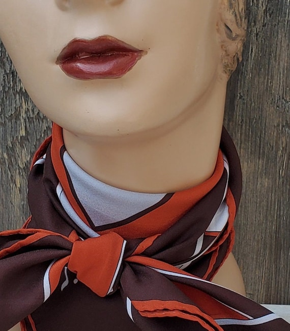 Marvelously Mod Graphic Scarf in Burnt Sienna by … - image 9