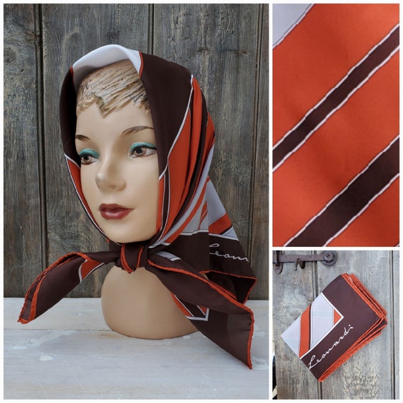 Marvelously Mod Graphic Scarf in Burnt Sienna by … - image 1