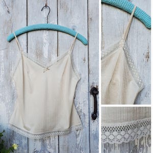 Vintage Sweet and Simple Camisole in Creamy Coffee Latte       Small