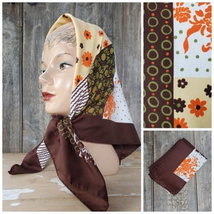 Retro 70s Crazy Quilt Scarf
