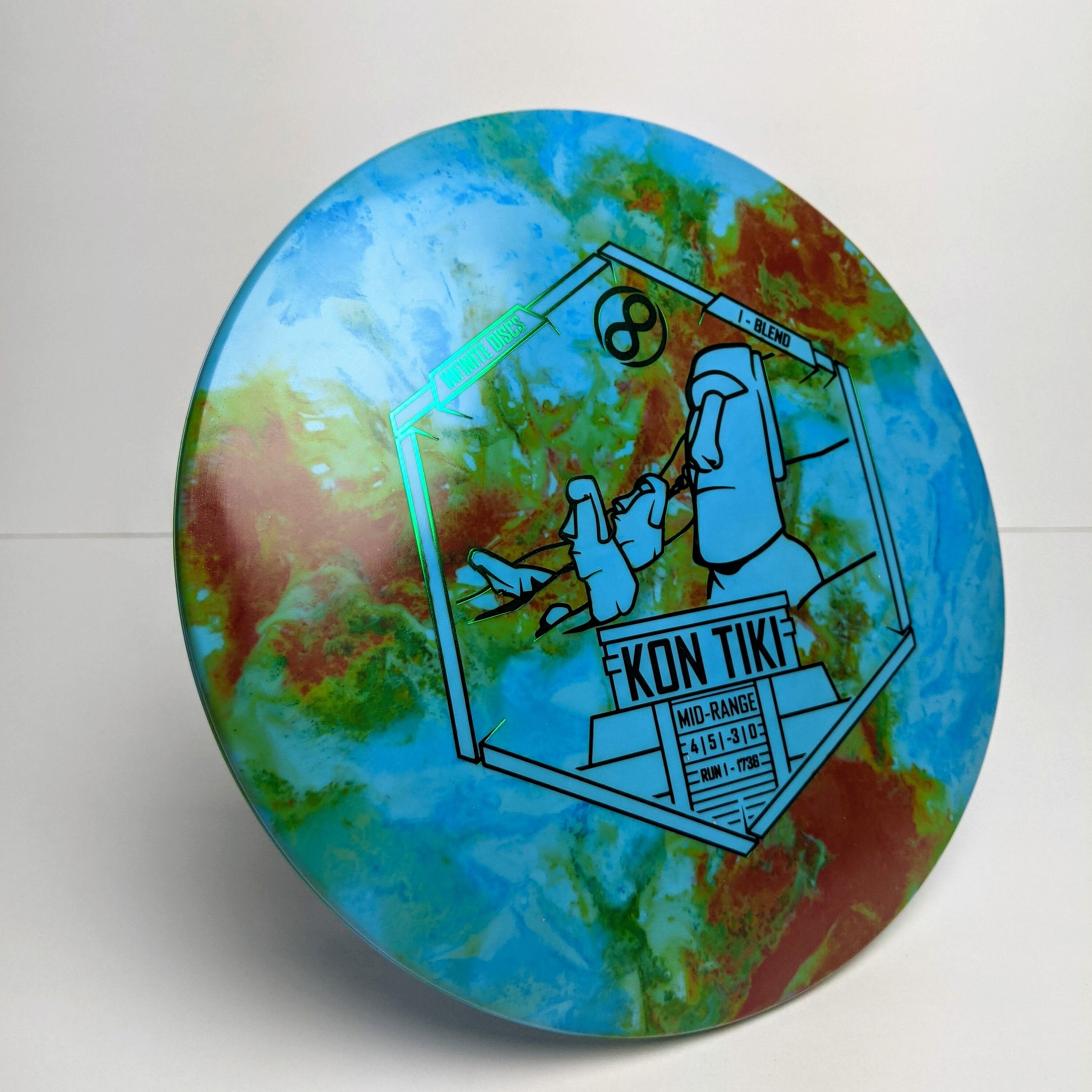 Infinite Discs Kon Tiki IBlend 173g Custom Dyed Midrange Etsy